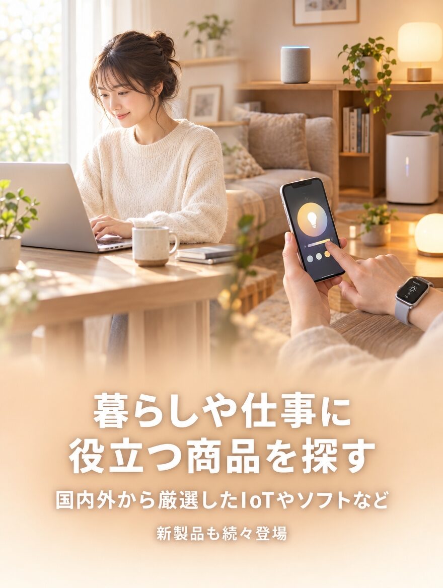 暮らしや仕事に役立つ商品を探すイメージ