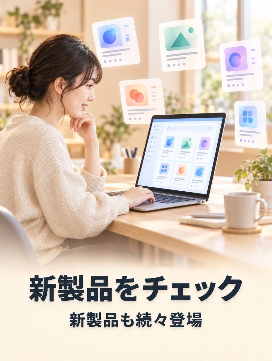 新しい商品をチェックのイメージ画像