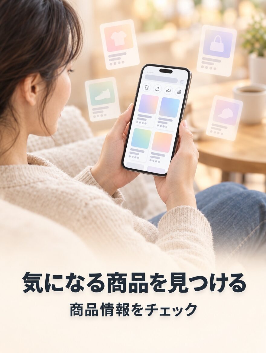 気になる商品を見つけたらのイメージ画像